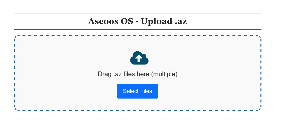 Ascoos OS: LibIn Upload
